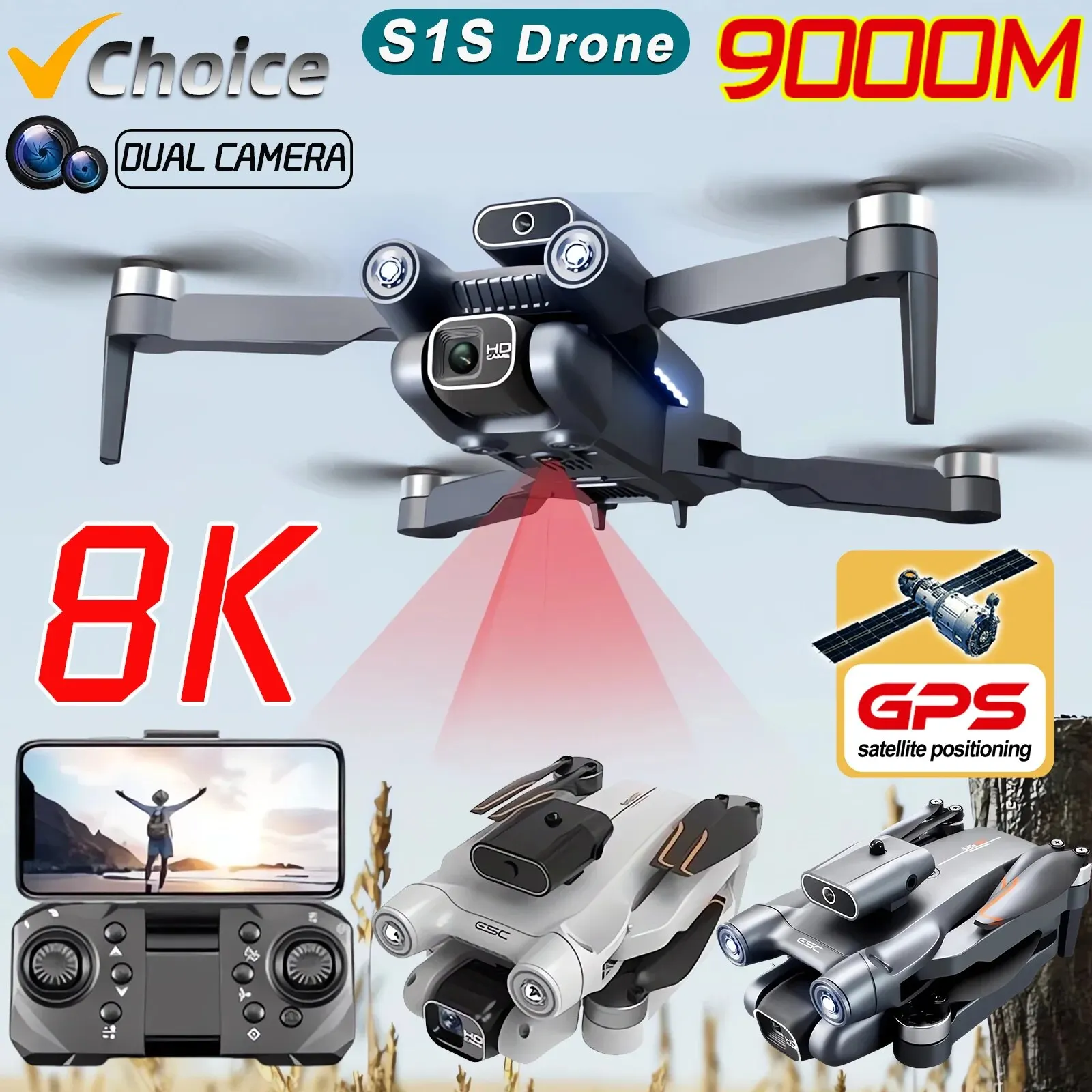 Drone Photogrammetry - Profissional Brushless Motor Drone, GPS Drone,