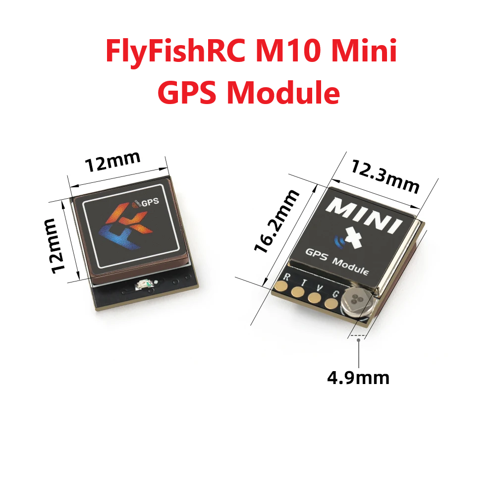 Drone Mapping - FlyFishRC-M10 Mini Módulo GPS com Antena